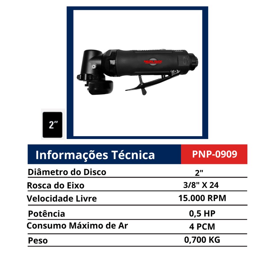 Esmerilhadeira 2" — Esmerilhadeiras Pneumáticas