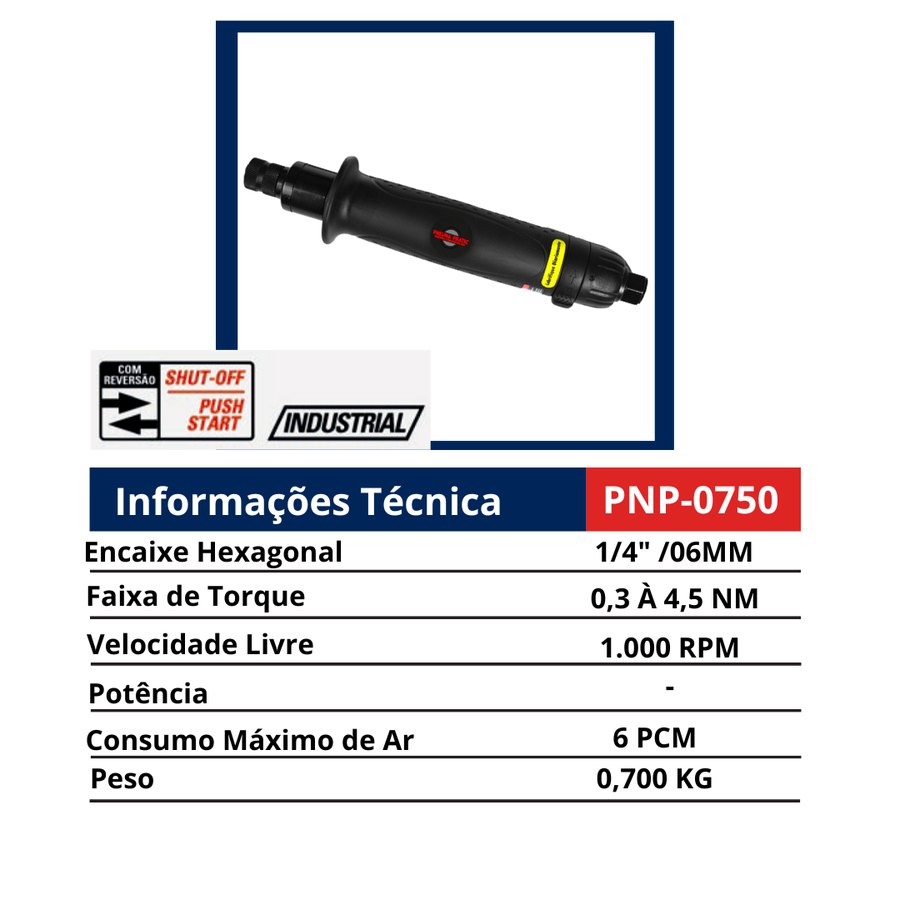 Rebitador Pneumático de Rosca