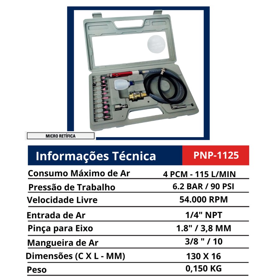 Micro Retífica 54.000 RPM — Retíficas e Micro Retíficas